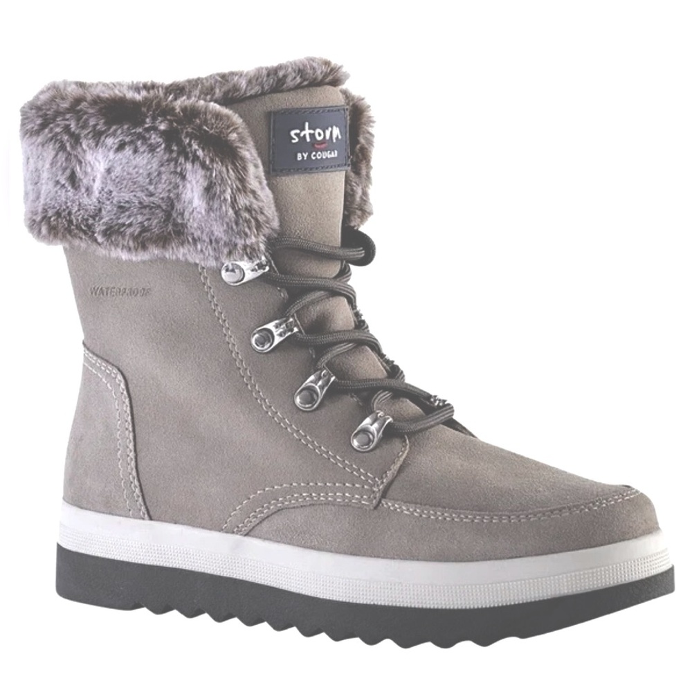 Cougar Waterproof Suede Lace-Up Ankle Boots Size: 8 EUR 38.5 SUPER COMFY!! NWT - Picture 4 of 9